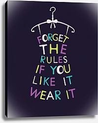 Постер Женская мода, платье с цитатой #7