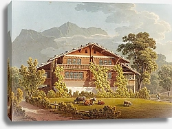 Постер Жюльера Жак Анри Bauernhaus bei Brienz und Brienz Rothorn