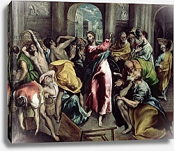 Постер Эль Греко Christ Driving the Traders from the Temple, c.1600