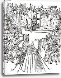 Постер Школа: Английская 19в. The Siege of Rouen, France in 1418, from 'A Short History of the English People'