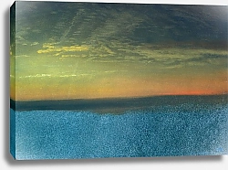 Постер Бирштад Альберт Изучение облаков на фоне заката