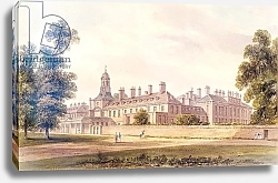 Постер Буклер Джон (акв) The South-West view of Kensington Palace, 1826