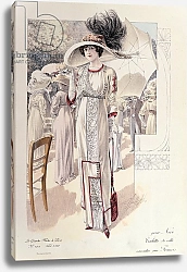 Постер Школа: Французская A town dress, from 'Les Grandes Modes de Paris'