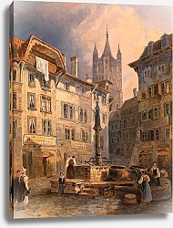 Постер Шифтер Адальберт Place de Palud in Lausanne