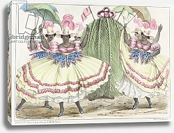 Постер Неизвестен Red-Set Girls and Jack-in-the-Green, plate 2 from 'Sketches of Character...', 1838