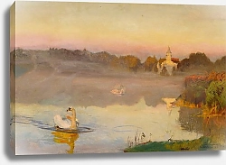 Постер Челмонский Юзеф Pond in Radziejowice