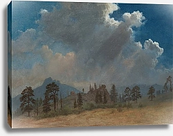 Постер Бирштад Альберт Ели и грозовые облака