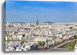 Постер Франция. Панорама Парижа