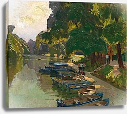 Постер Молл Карл Landing stage at Heustadlwasser