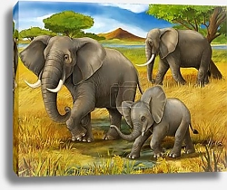 Постер Слоны