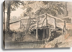 Постер Сэндби Поль Stream and Wooden Bridge