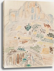 Постер Дюфи Рауль Вид на Ванс у подножия Сен-Жанне