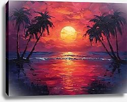 Постер Tthe island night is approaching