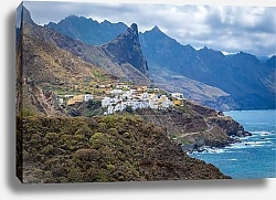Постер Прибрежная деревня в Тенерифе, Канарские острова, Испания