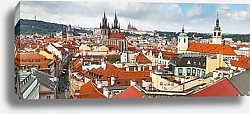 Постер Чехия, Прага. Панорама центральной части
