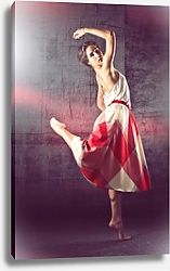 Постер Танцовщица в клетчатой юбке
