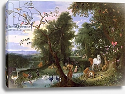 Постер Кессель Ян The Garden of Eden, 1659