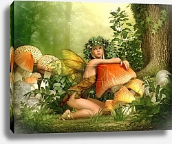 Постер Маленький эльф в волшебном лесу