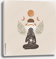 Постер Медитация под солнцем