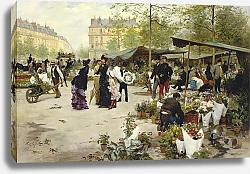 Постер Гилберт Виктор The Lower Market, Paris