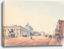 Постер Школа: Русская 18в. Вид На Санкт-Петербург