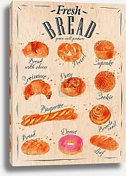 Постер Виды хлебобулочных изделий
