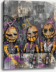 Постер A nightmare about creepy drunks