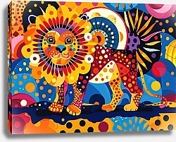 Постер Dotted animals. Animals at the carnival №8