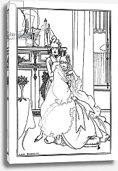Постер Бердсли Аубри The Coiffing, from the poem 'The Ballad of a Barber', in 'The Savoy', 1896