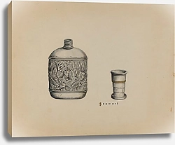 Постер Стюарт Роберт Silver Whiskey Flask