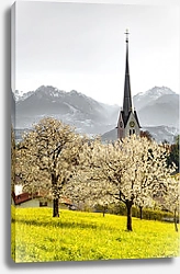 Постер Церковь города Фраксерн, Австрия