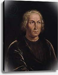 Постер Школа: Испанская 19в. Portrait of Christopher Columbus