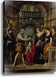 Постер Рубенс Петер (Pieter Paul Rubens) The Medici Cycle: Henri IV leaving for the war in Germany, 1621-25