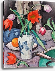 Постер Пеплой Самуэль Still Life With Tulips And Fan