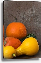 Постер Натюрморт с фруктами на деревянном столе