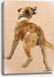 Постер Бугеро Вильям (Adolphe-William Bouguereau) Study of the dog of homѐre et son guide