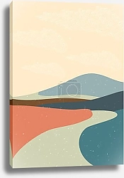 Постер Abstract mountain landscape