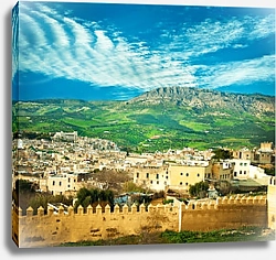 Постер Марокко, Фес. Город за стеной