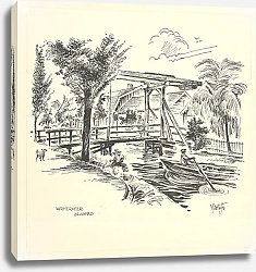 Постер Оортвейн Мартен Het Sluispad te Wormerveer.