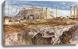 Постер Фулейлав Джон The Acropolis with Kallirrhoe in the Foreground