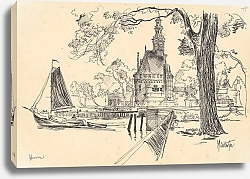 Постер Оортвейн Мартен Gezicht op de Hoofdtoren