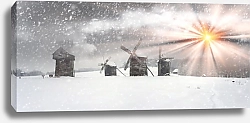 Постер Украина, Киев. Снегопад в Пирогово 2