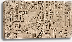 Постер Древние египетские иероглифы на камне