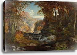 Постер Моран Томас A Scene on the Tohickon Creek: Autumn, 1868
