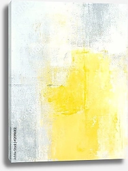 Постер Жёлтое с белым