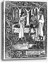Постер Бердсли Аубри The Lady of the Lake telleth Arthur of the sword Excalibur, 1893-94