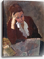 Постер Брюссельманс Жан Leaning Woman