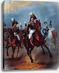 Постер Крюгер Франц Nicholas I with his officers, 1835