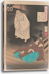 Постер Еситоси Цукиока Sumiyoshi full moon