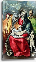 Постер Эль Греко The Holy Family with St.Elizabeth, 1580-85